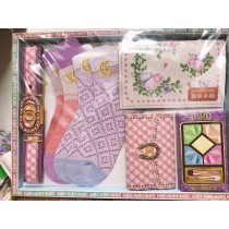 雅致手帕袜子套装 ( 女 ) - 雅致手帕袜子套装 ( 女 ) - Lady Handkerchief , Wallet and Socks set - Pink W 