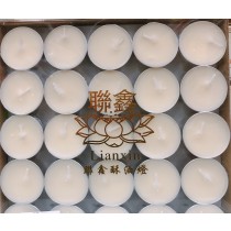 聯鑫酥油烛 白色 (一盒100 粒) Butter Tea Light candle White ( 1 box 100 pcs)