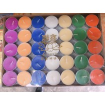 聯鑫酥油烛 七彩酥油 (一盒105 粒) Butter Tea Light candle 7 Mixed colour (1 box 105 pcs)